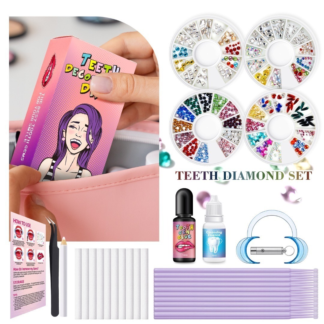 Tooth Gem Kit - Diy dente gem kit jóias gemas