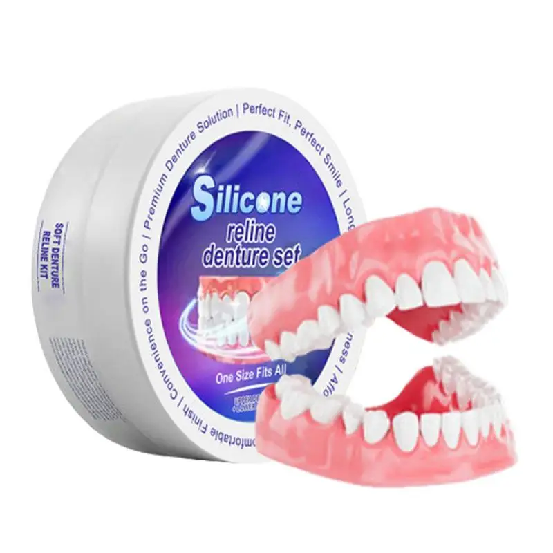 Teeth Whitening Products - Conjunto de dentadura de silicone caber