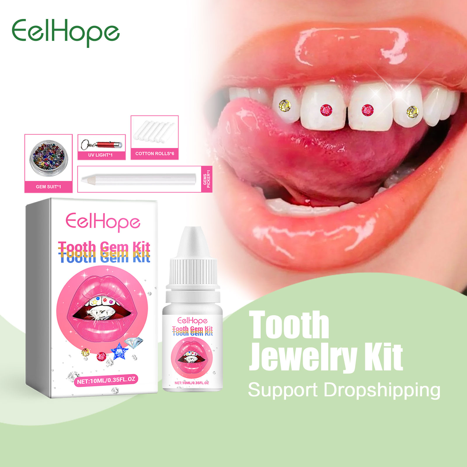 Tooth Gem Kit - Diy kit de gemas de dente