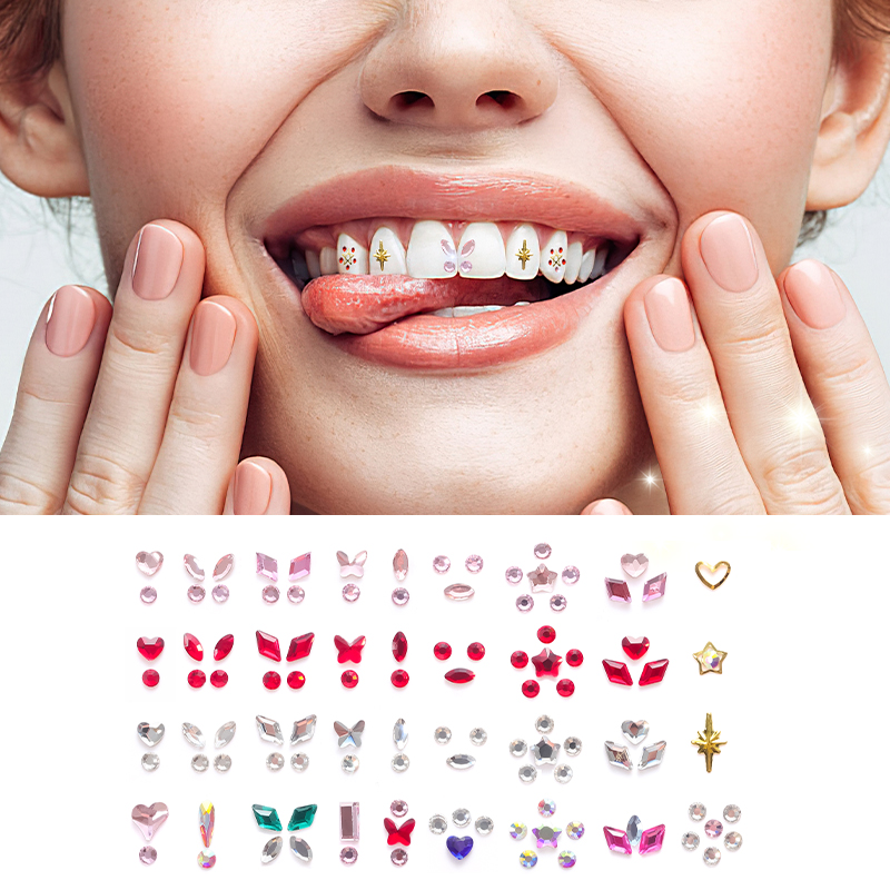 Tooth Gem Kit - Joias Dentais, Conjunto de Cristais e