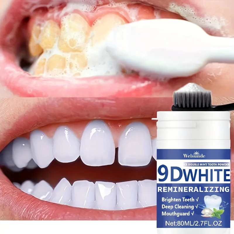Teeth Whitening Singapore - Pó Dental Remineralizante 9D com Hidroxiapatita,