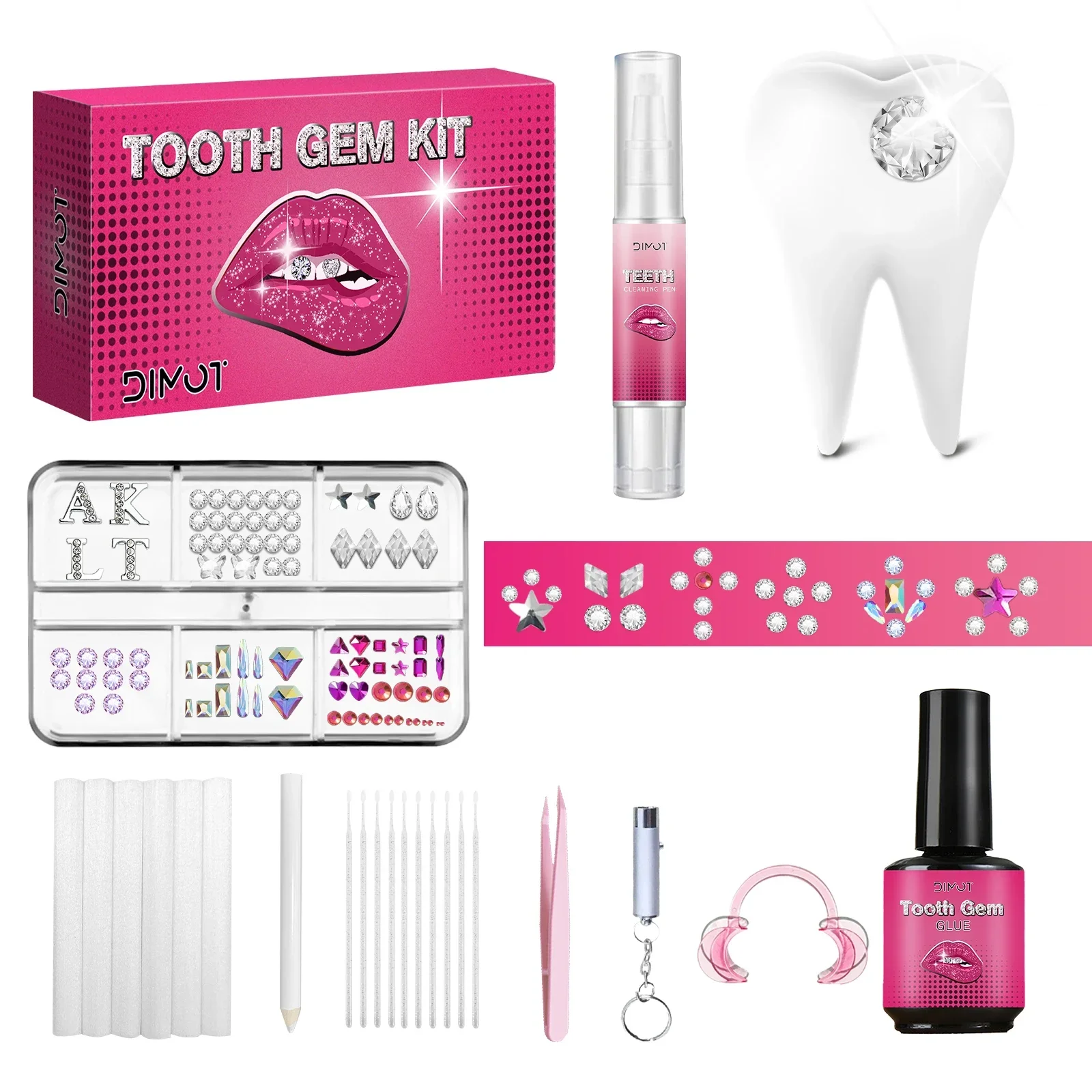 Tooth Gem Kit - Kit de joias dentárias DIY com