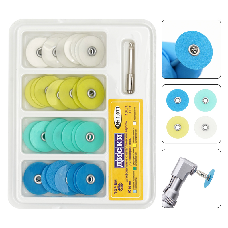 Whitening Teeth Dentist - 40 pçs/caixa discos de polimento dental