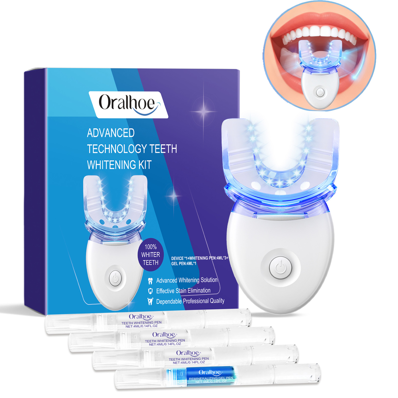 Teeth Whitening Singapore - Kit profissional de luz led para