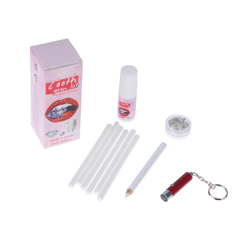 Dente dental Gem Set com cura  - Tooth Gem Kit avaliação e preço