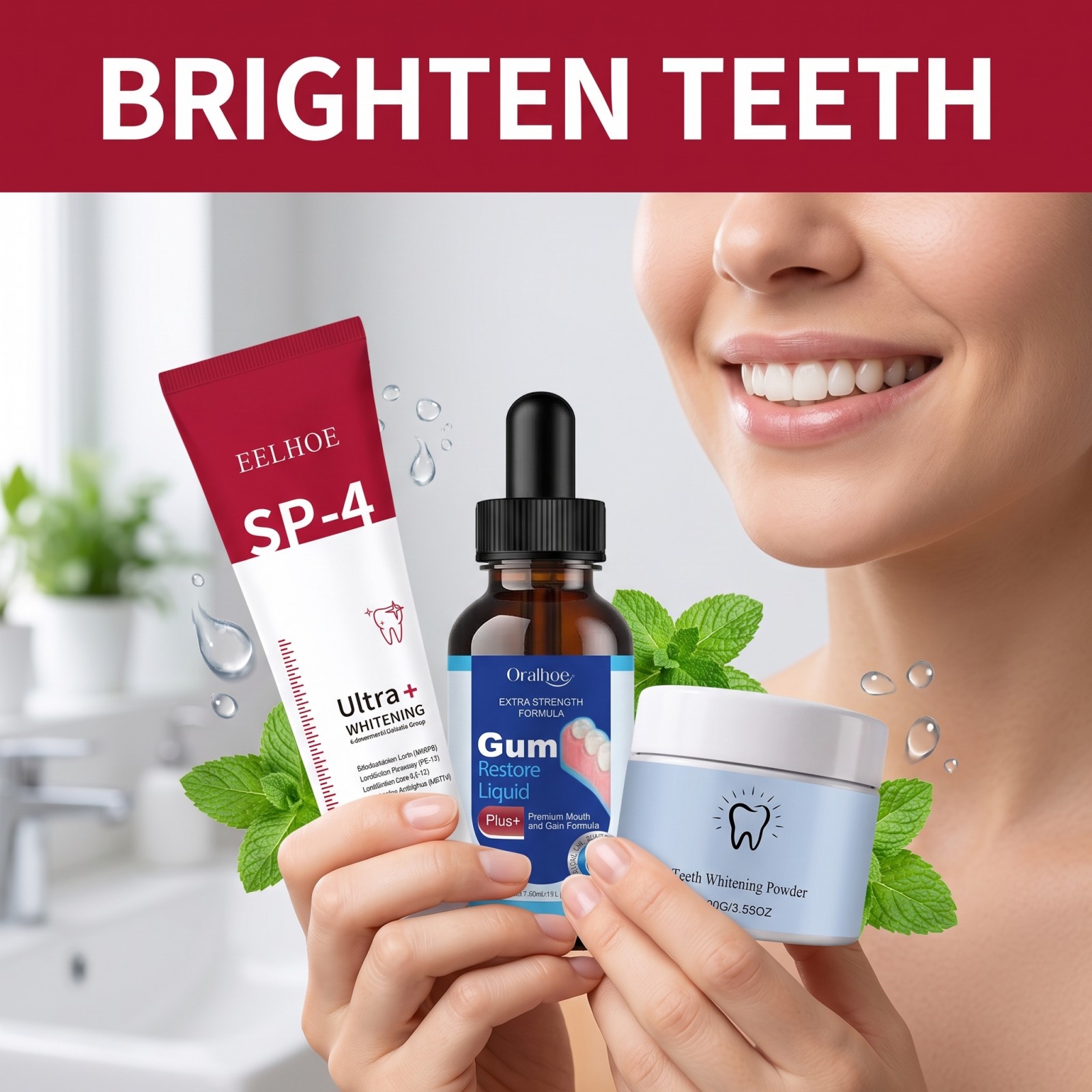 Kit de Cuidados Bucais: Pasta  - Teeth Whitening Singapore avaliação e preço