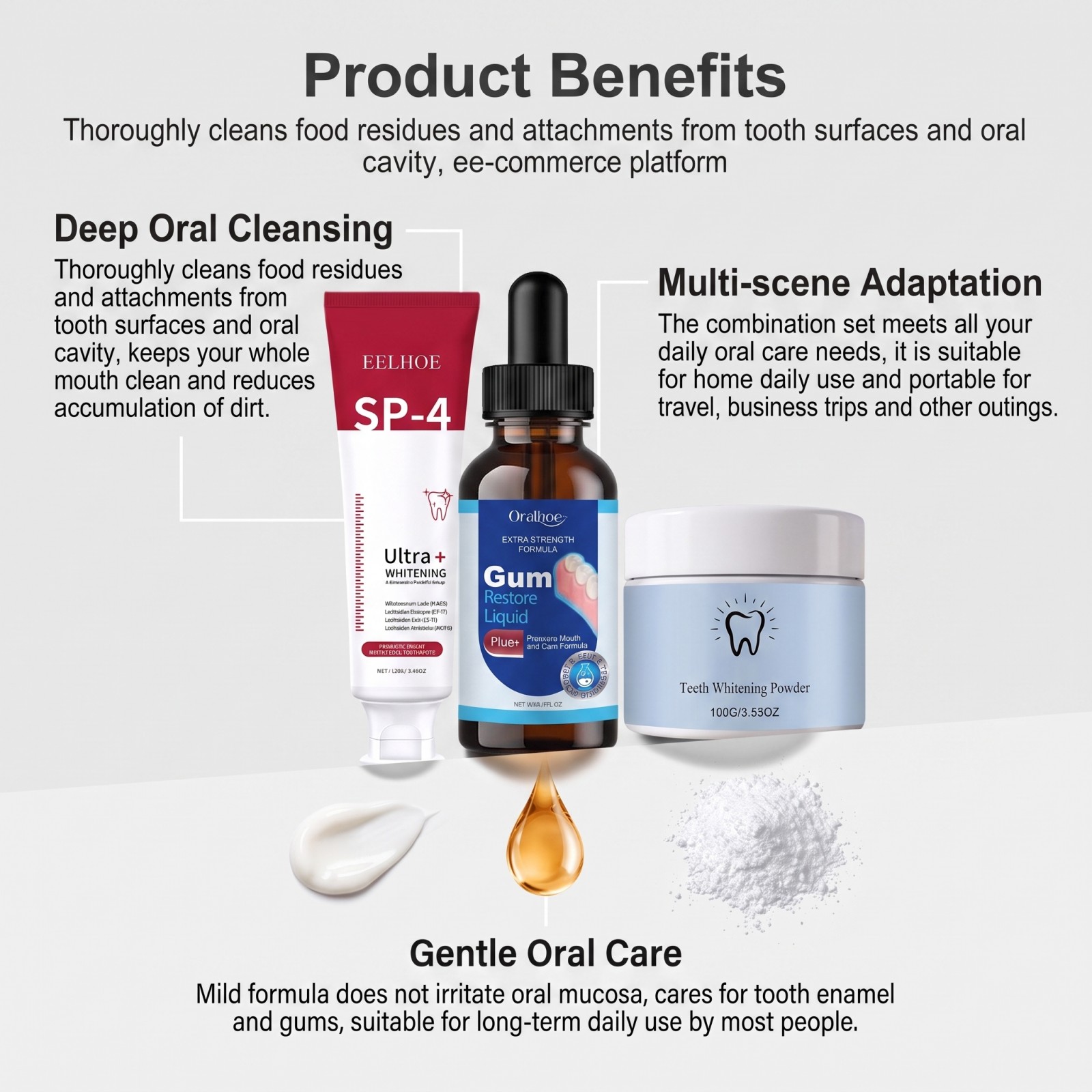 Kit de Cuidados Bucais: Pasta  - Teeth Whitening Singapore avaliação e preço