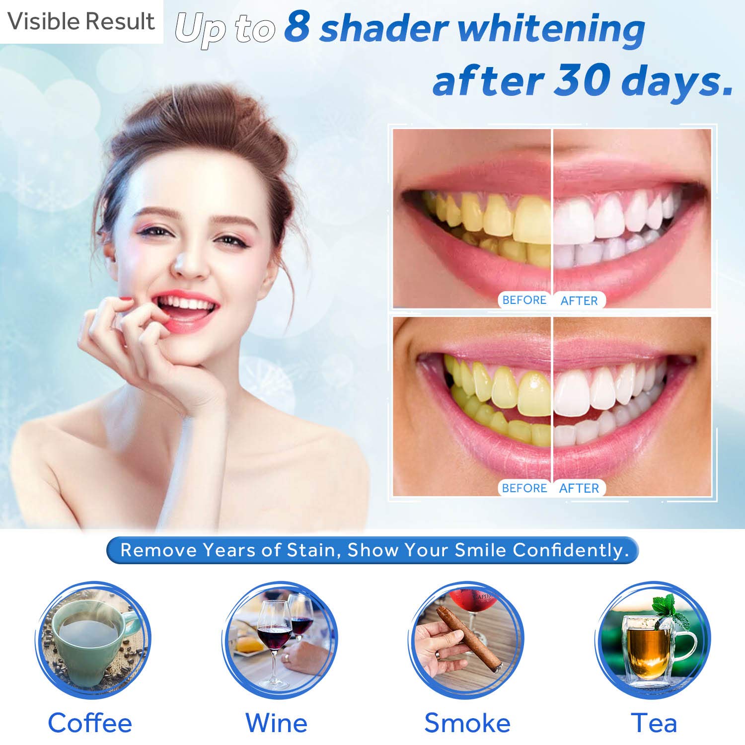 Seringa de recarga de gel para - Teeth Whitening Mask avaliação e preço