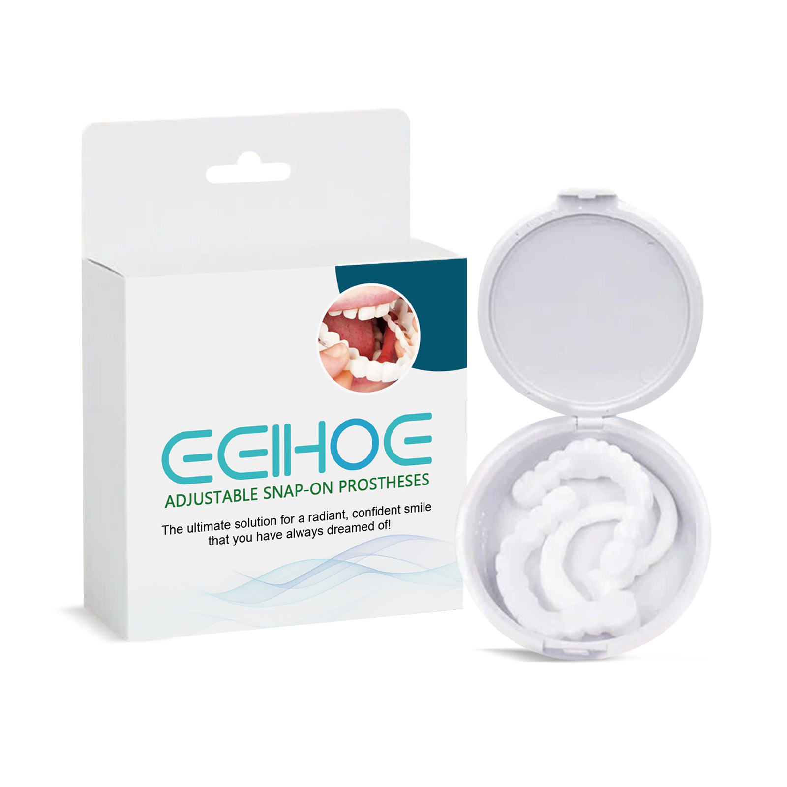 ​ Eelhoe folheados dentes snap - Teeth Whitening Mask avaliação e preço