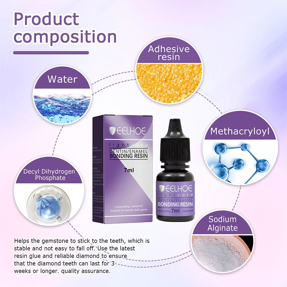 Cola de gema de dente adesivo  - Tooth Gem Kit avaliação e preço