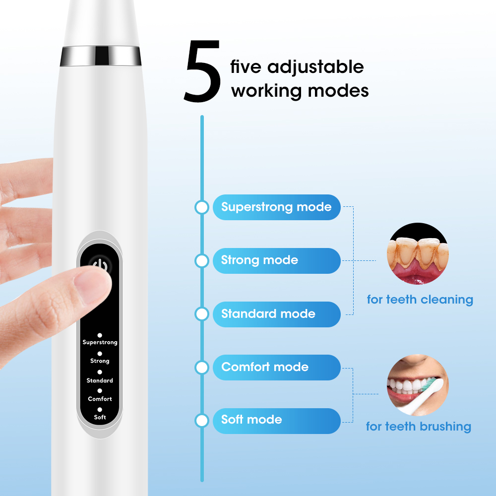 Scaler dental sonic elétrica 5 - Whitening Teeth Dentist avaliação e preço
