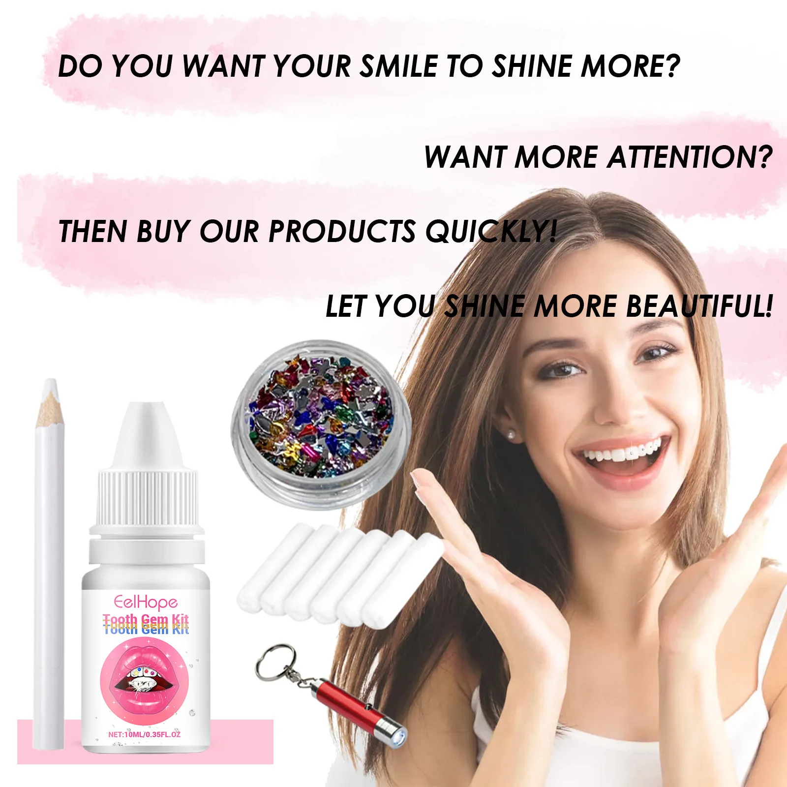Kit de Joias Dentárias DIY: De - Tooth Gem Kit avaliação e preço