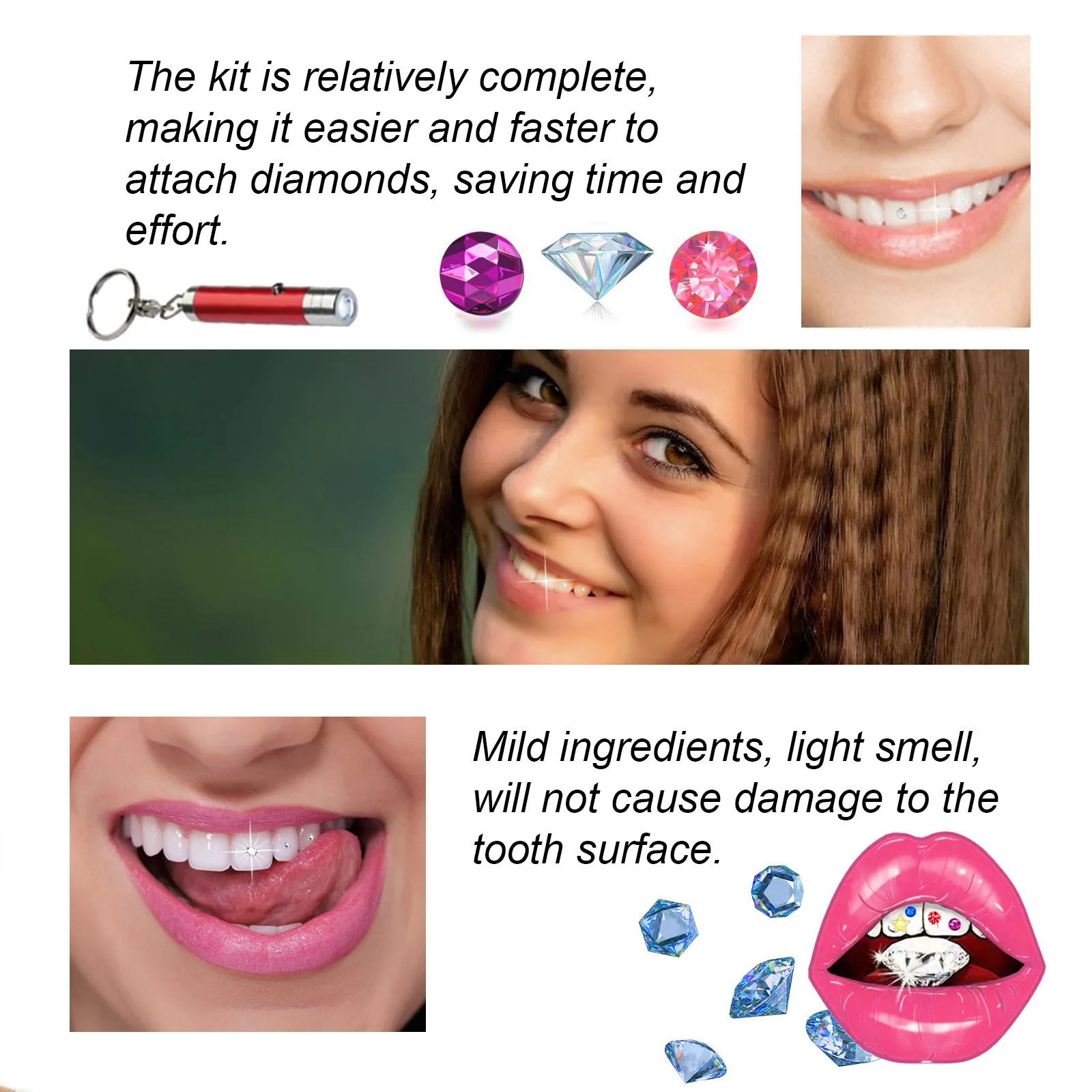 Kit de Joias Dentárias DIY: De - Tooth Gem Kit avaliação e preço