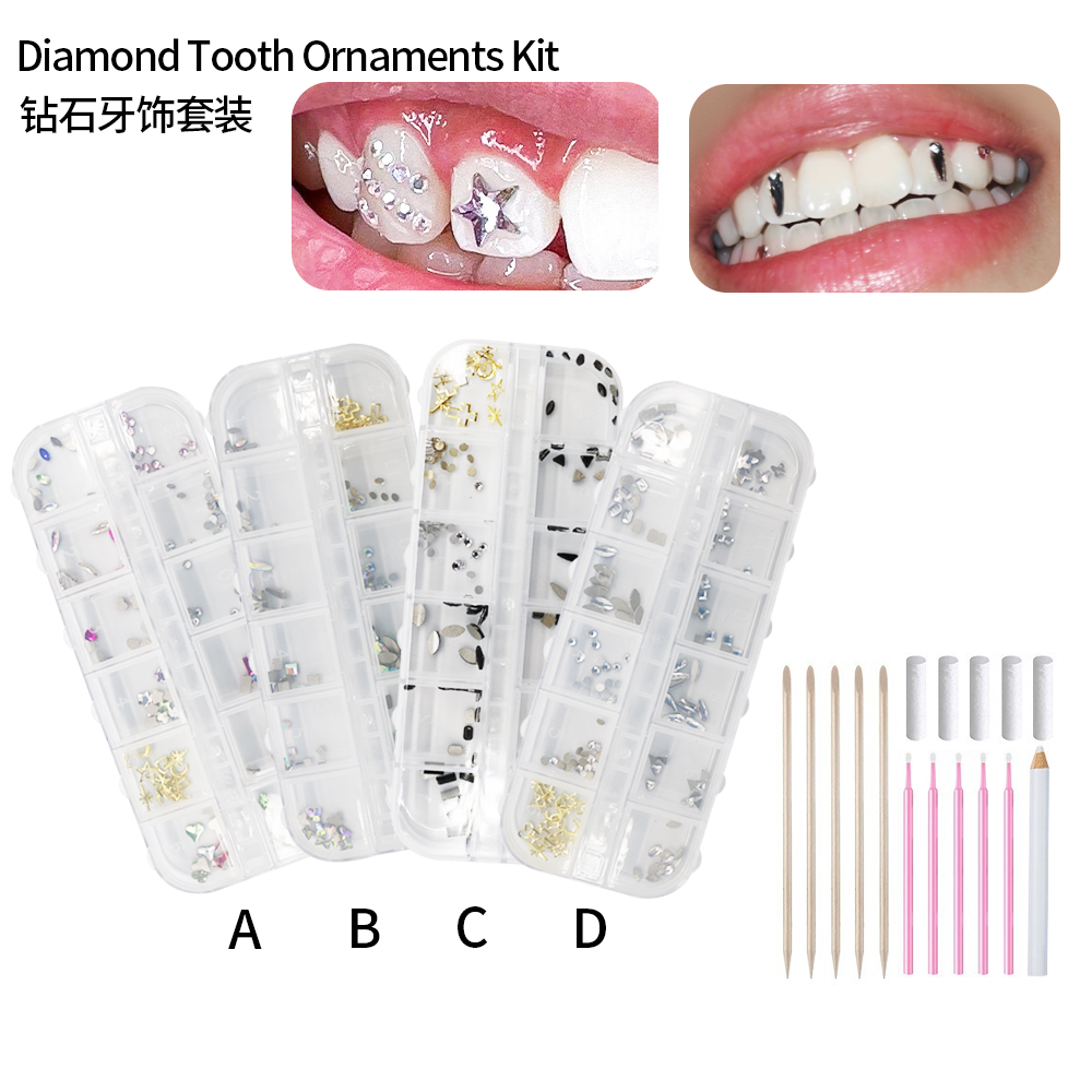 1 conjunto profissional dente  - Tooth Gem Kit avaliação e preço