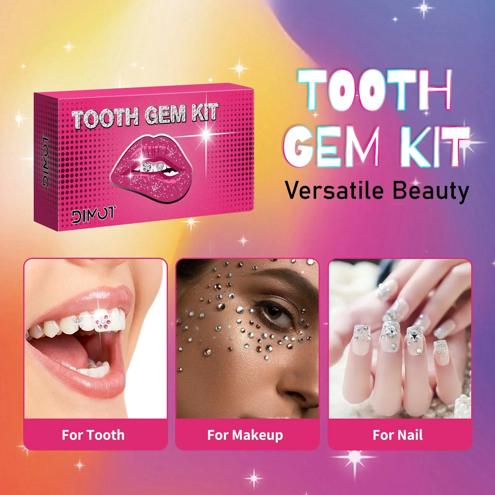 Kit de joias dentárias DIY com - Tooth Gem Kit avaliação e preço