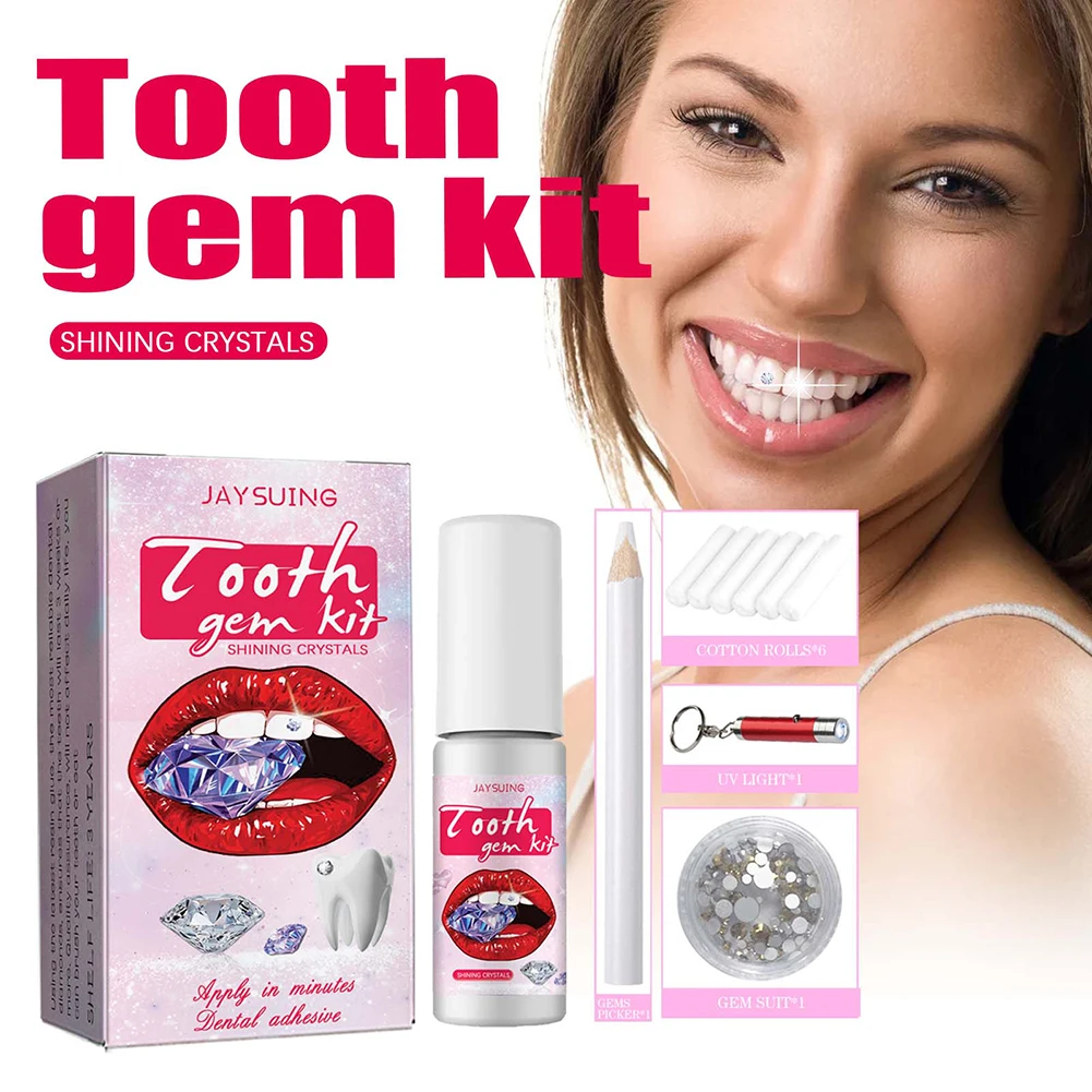 Dente Gems Kit com Cura Cola L - Tooth Gem Kit avaliação e preço